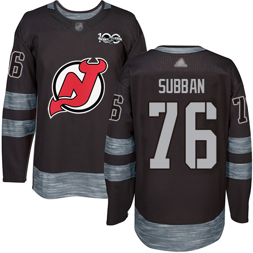 Adidas Devils #76 P.K. Subban Black 1917-2017 100th Anniversary Stitched NHL Jersey Adidas Devils #76 P.K. Subban Black 1917-2017 100th Anniversary Stitched NHL Jersey