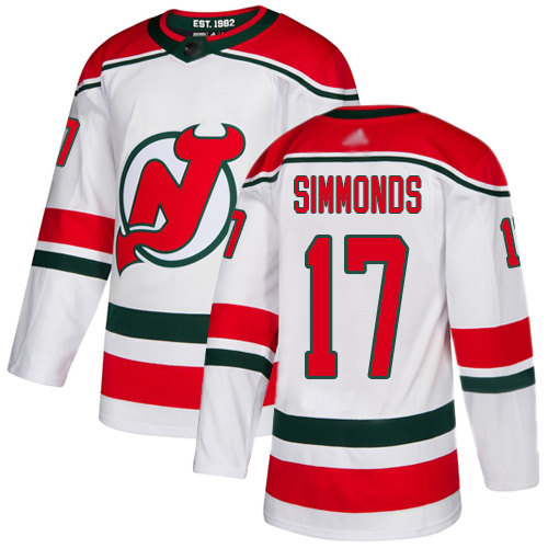 Adidas Devils #17 Wayne Simmonds White Alternate Authentic Stitched NHL Jersey Adidas Devils #17 Wayne Simmonds White Alternate Authentic Stitched NHL Jersey