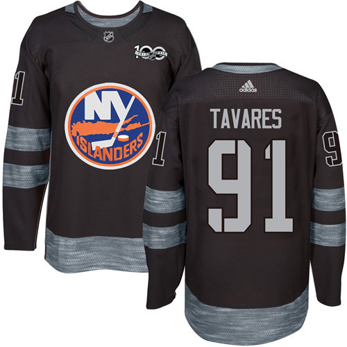 Adidas Islanders #91 John Tavares Black 1917-2017 100th Anniversary Stitched NHL Jersey Adidas Islanders #91 John Tavares Black 1917-2017 100th Anniversary Stitched NHL Jersey