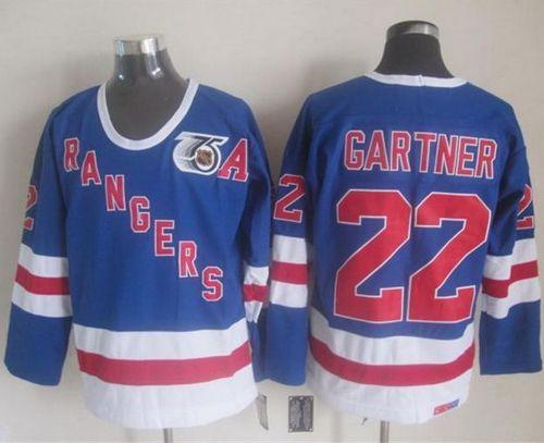 Rangers #22 Mike Gartner Blue CCM 75TH Stitched NHL Jersey Rangers #22 Mike Gartner Blue CCM 75TH Stitched NHL Jersey