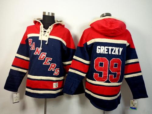 Rangers #99 Wayne Gretzky Navy Blue Sawyer Hooded Sweatshirt Stitched NHL Jersey Rangers #99 Wayne Gretzky Navy Blue Sawyer Hooded Sweatshirt Stitched NHL Jersey