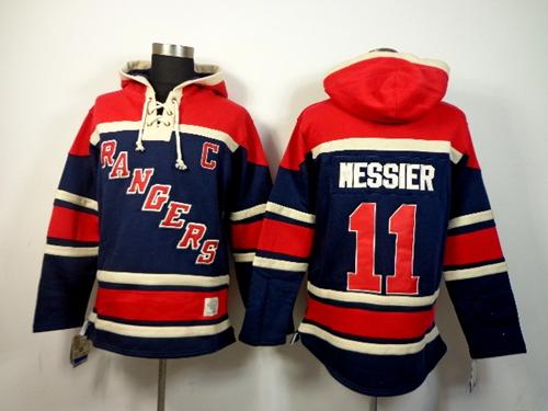 Rangers #11 Mark Messier Navy Blue Sawyer Hooded Sweatshirt Stitched NHL Jersey Rangers #11 Mark Messier Navy Blue Sawyer Hooded Sweatshirt Stitched NHL Jersey