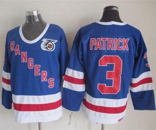 Rangers #3 James Patrick Blue CCM 75TH Stitched NHL Jersey Rangers #3 James Patrick Blue CCM 75TH Stitched NHL Jersey