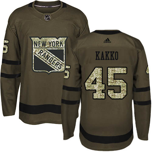 Adidas Rangers #45 Kappo Kakko Green Salute to Service Stitched NHL Jersey Adidas Rangers #45 Kappo Kakko Green Salute to Service Stitched NHL Jersey