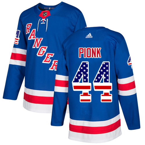 Adidas Rangers #44 Neal Pionk Royal Blue Home Authentic USA Flag Stitched NHL Jersey Adidas Rangers #44 Neal Pionk Royal Blue Home Authentic USA Flag Stitched NHL Jersey