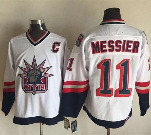 Rangers #11 Mark Messier White CCM Statue of Liberty Stitched NHL Jersey Rangers #11 Mark Messier White CCM Statue of Liberty Stitched NHL Jersey