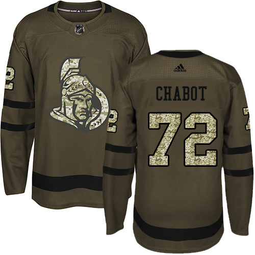 Adidas Senators #72 Thomas Chabot Green Salute to Service Stitched NHL Jersey Adidas Senators #72 Thomas Chabot Green Salute to Service Stitched NHL Jersey