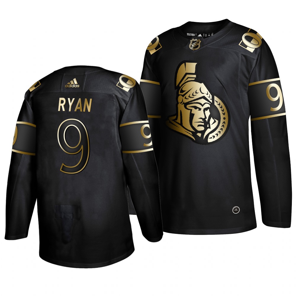 Adidas Senators #9 Bobby Ryan Men's 2019 Black Golden Edition Authentic Stitched NHL Jersey Adidas Senators #9 Bobby Ryan Men's 2019 Black Golden Edition Authentic Stitched NHL Jersey
