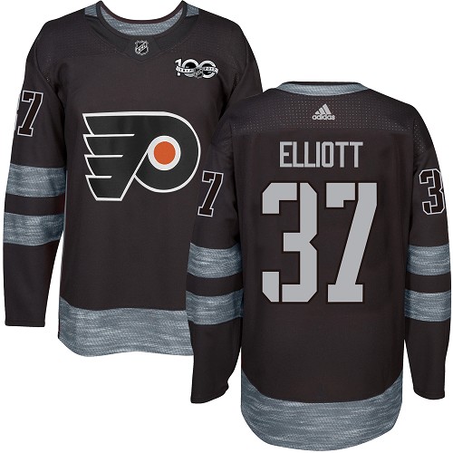 Adidas Flyers #37 Brian Elliott Black 1917-2017 100th Anniversary Stitched NHL Jersey Adidas Flyers #37 Brian Elliott Black 1917-2017 100th Anniversary Stitched NHL Jersey