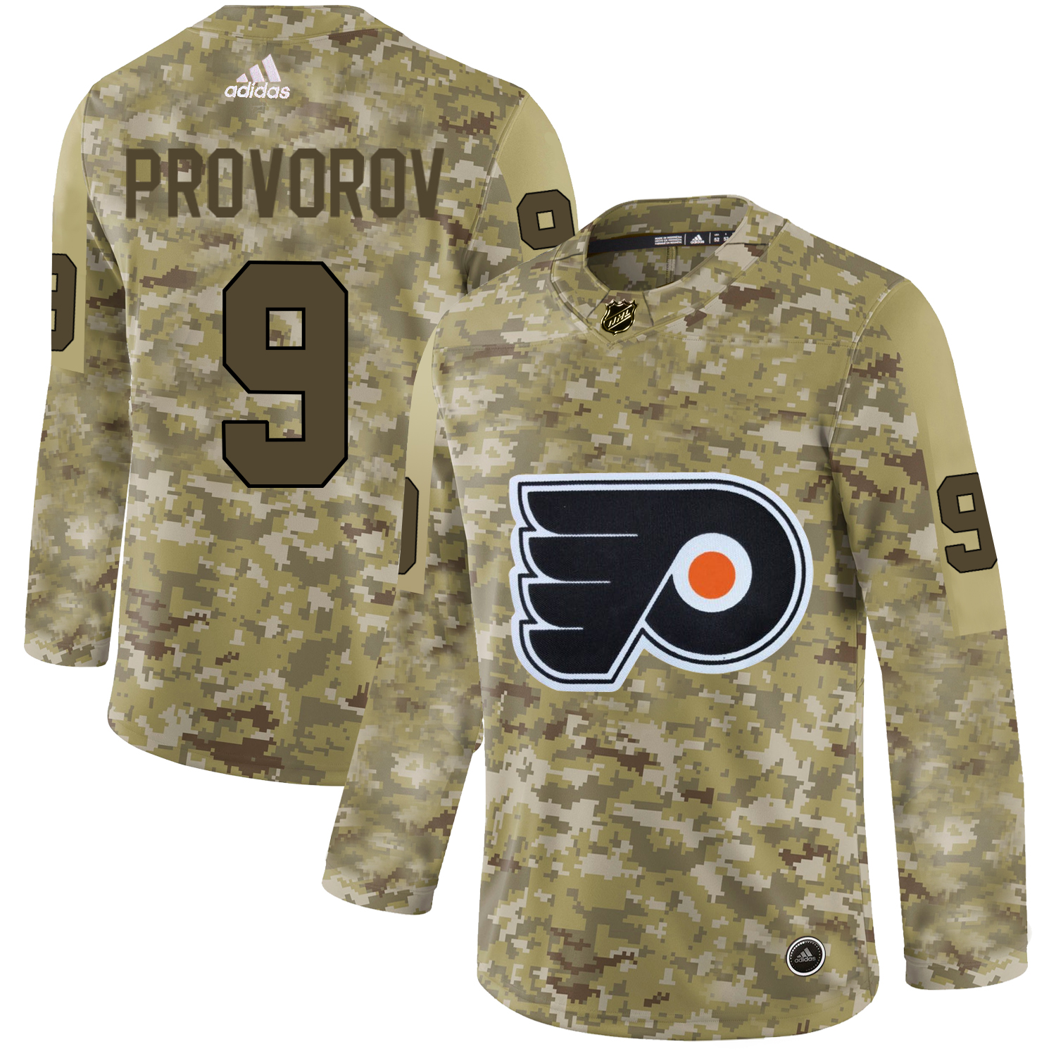 Adidas Flyers #9 Ivan Provorov Camo Authentic Stitched NHL Jersey Adidas Flyers #9 Ivan Provorov Camo Authentic Stitched NHL Jersey