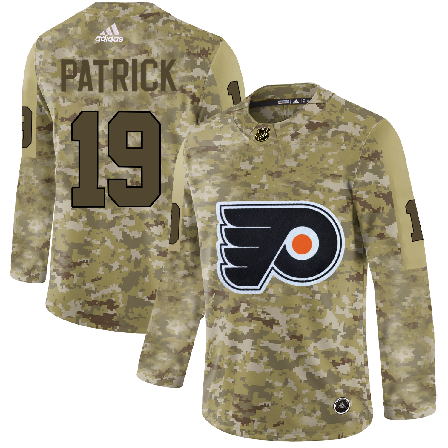 Adidas Flyers #19 Nolan Patrick Camo Authentic Stitched NHL Jersey Adidas Flyers #19 Nolan Patrick Camo Authentic Stitched NHL Jersey