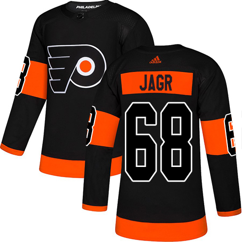 Adidas Flyers #68 Jaromir Jagr Black Alternate Authentic Stitched NHL Jersey Adidas Flyers #68 Jaromir Jagr Black Alternate Authentic Stitched NHL Jersey