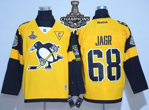 Penguins #68 Jaromir Jagr Gold 2017 Stadium Series Stanley Cup Finals Champions Stitched NHL Jersey Penguins #68 Jaromir Jagr Gold 2017 Stadium Series Stanley Cup Finals Champions Stitched NHL Jersey