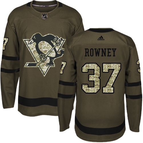 Adidas Penguins #37 Carter Rowney Green Salute to Service Stitched NHL Jersey Adidas Penguins #37 Carter Rowney Green Salute to Service Stitched NHL Jersey