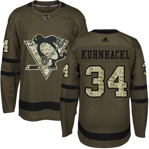Adidas Penguins #34 Tom Kuhnhackl Green Salute to Service Stitched NHL Jersey Adidas Penguins #34 Tom Kuhnhackl Green Salute to Service Stitched NHL Jersey