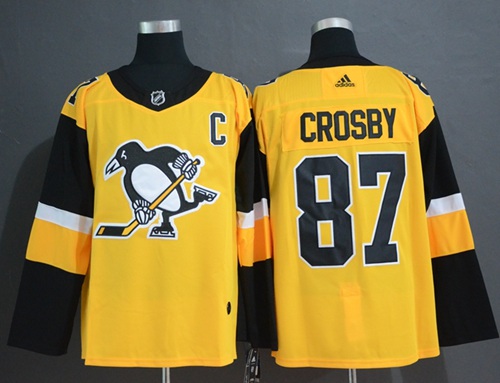 Adidas Penguins #87 Sidney Crosby Gold Alternate Authentic Stitched NHL Jersey Adidas Penguins #87 Sidney Crosby Gold Alternate Authentic Stitched NHL Jersey