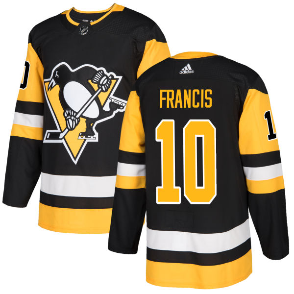 Adidas Penguins #10 Ron Francis Black Home Authentic Stitched NHL Jersey Adidas Penguins #10 Ron Francis Black Home Authentic Stitched NHL Jersey