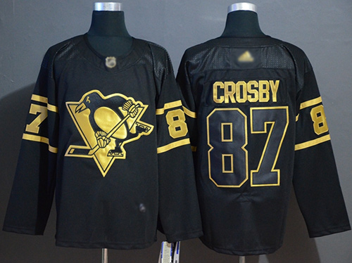 Adidas Penguins #87 Sidney Crosby Black/Gold Authentic Stitched NHL Jersey Adidas Penguins #87 Sidney Crosby Black/Gold Authentic Stitched NHL Jersey