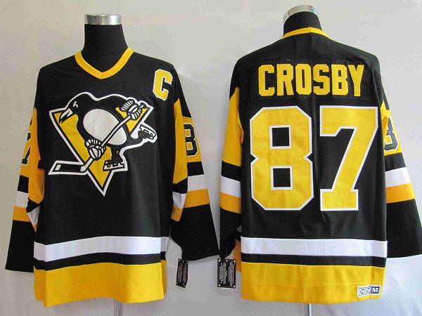 Penguins #87 Sidney Crosby Stitched Black Mitchell&Ness NHL Jersey Penguins #87 Sidney Crosby Stitched Black Mitchell&Ness NHL Jersey