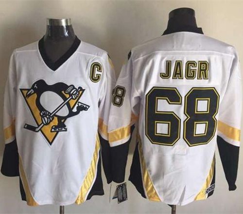 Penguins #68 Jaromir Jagr White CCM Throwback Stitched NHL Jersey Penguins #68 Jaromir Jagr White CCM Throwback Stitched NHL Jersey