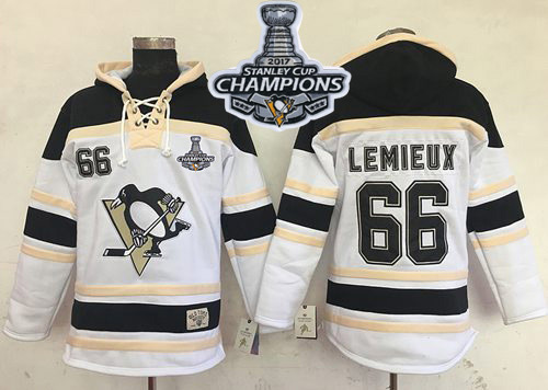 Penguins #66 Mario Lemieux White Sawyer Hooded Sweatshirt 2017 Stanley Cup Finals Champions Stitched NHL Jersey Penguins #66 Mario Lemieux White Sawyer Hooded Sweatshirt 2017 Stanley Cup Finals Champions Stitched NHL Jersey