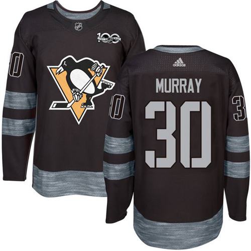 Adidas Penguins #30 Matt Murray Black 1917-2017 100th Anniversary Stitched NHL Jersey Adidas Penguins #30 Matt Murray Black 1917-2017 100th Anniversary Stitched NHL Jersey