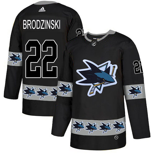 Adidas Sharks #22 Jonny Brodzinski Black Authentic Team Logo Fashion Stitched NHL Jersey Adidas Sharks #22 Jonny Brodzinski Black Authentic Team Logo Fashion Stitched NHL Jersey