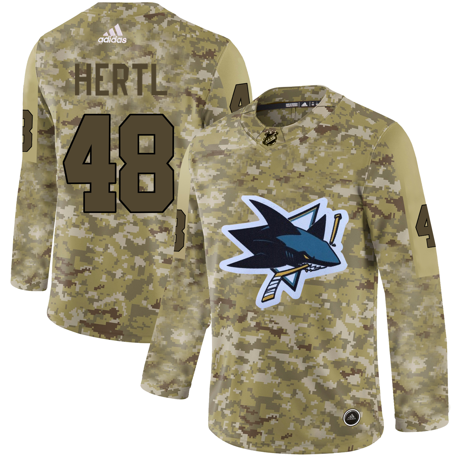 Adidas Sharks #48 Tomas Hertl Camo Authentic Stitched NHL Jersey Adidas Sharks #48 Tomas Hertl Camo Authentic Stitched NHL Jersey