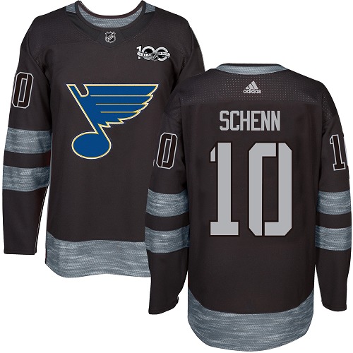Adidas Blues #10 Brayden Schenn Black 1917-2017 100th Anniversary Stitched NHL Jersey Adidas Blues #10 Brayden Schenn Black 1917-2017 100th Anniversary Stitched NHL Jersey