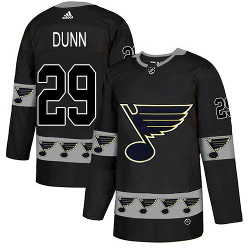 Adidas Blues #29 Vince Dunn Black Authentic Team Logo Fashion Stitched NHL Jersey Adidas Blues #29 Vince Dunn Black Authentic Team Logo Fashion Stitched NHL Jersey