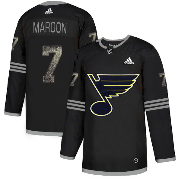 Adidas Blues #7 Patrick Maroon Black Authentic Classic Stitched NHL Jersey Adidas Blues #7 Patrick Maroon Black Authentic Classic Stitched NHL Jersey