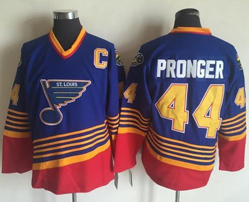 Blues #44 Chris Pronger Light Blue/Red CCM Throwback Stitched NHL Jersey Blues #44 Chris Pronger Light Blue/Red CCM Throwback Stitched NHL Jersey