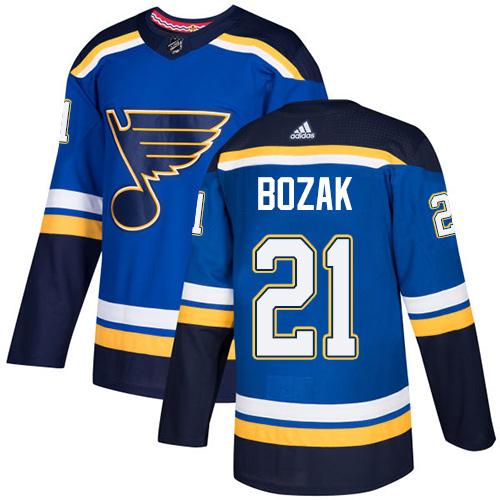 Adidas Blues #21 Tyler Bozak Blue Home Authentic Stitched NHL Jersey Adidas Blues #21 Tyler Bozak Blue Home Authentic Stitched NHL Jersey