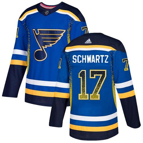 Adidas Blues #17 Jaden Schwartz Blue Home Authentic Drift Fashion Stitched NHL Jersey Adidas Blues #17 Jaden Schwartz Blue Home Authentic Drift Fashion Stitched NHL Jersey