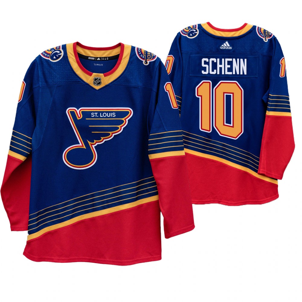 St. Louis Blues #10 Brayden Schenn 90s Vintage 2019-20 Authentic Royal NHL Jersey St. Louis Blues #10 Brayden Schenn 90s Vintage 2019-20 Authentic Royal NHL Jersey