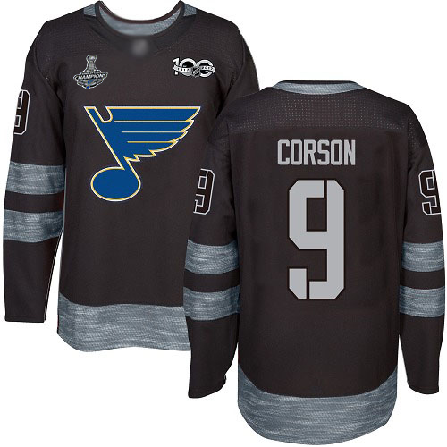 Adidas Blues #9 Shayne Corson Black 1917-2017 100th Anniversary Stanley Cup Champions Stitched NHL Jersey Adidas Blues #9 Shayne Corson Black 1917-2017 100th Anniversary Stanley Cup Champions Stitched NHL Jersey