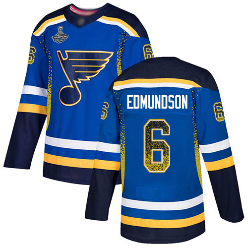Adidas Blues #6 Joel Edmundson Blue Home Authentic Drift Fashion Stanley Cup Champions Stitched NHL Jersey Adidas Blues #6 Joel Edmundson Blue Home Authentic Drift Fashion Stanley Cup Champions Stitched NHL Jersey