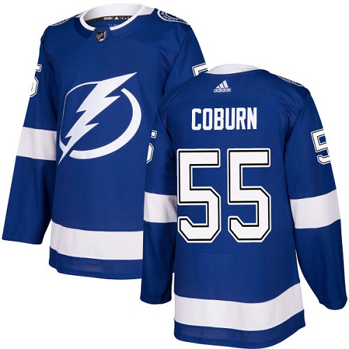 Adidas Lightning #55 Braydon Coburn Blue Home Authentic Stitched NHL Jersey Adidas Lightning #55 Braydon Coburn Blue Home Authentic Stitched NHL Jersey