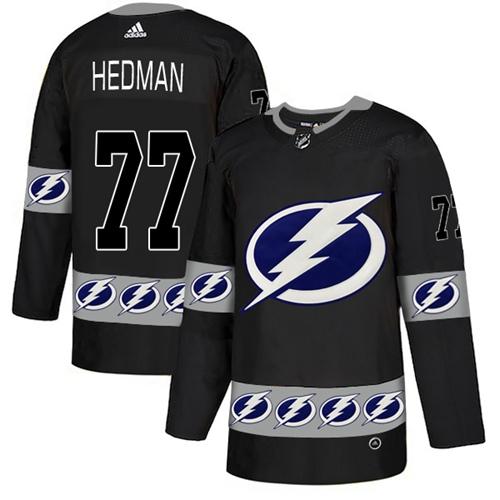 Adidas Lightning #77 Victor Hedman Black Authentic Team Logo Fashion Stitched NHL Jersey Adidas Lightning #77 Victor Hedman Black Authentic Team Logo Fashion Stitched NHL Jersey