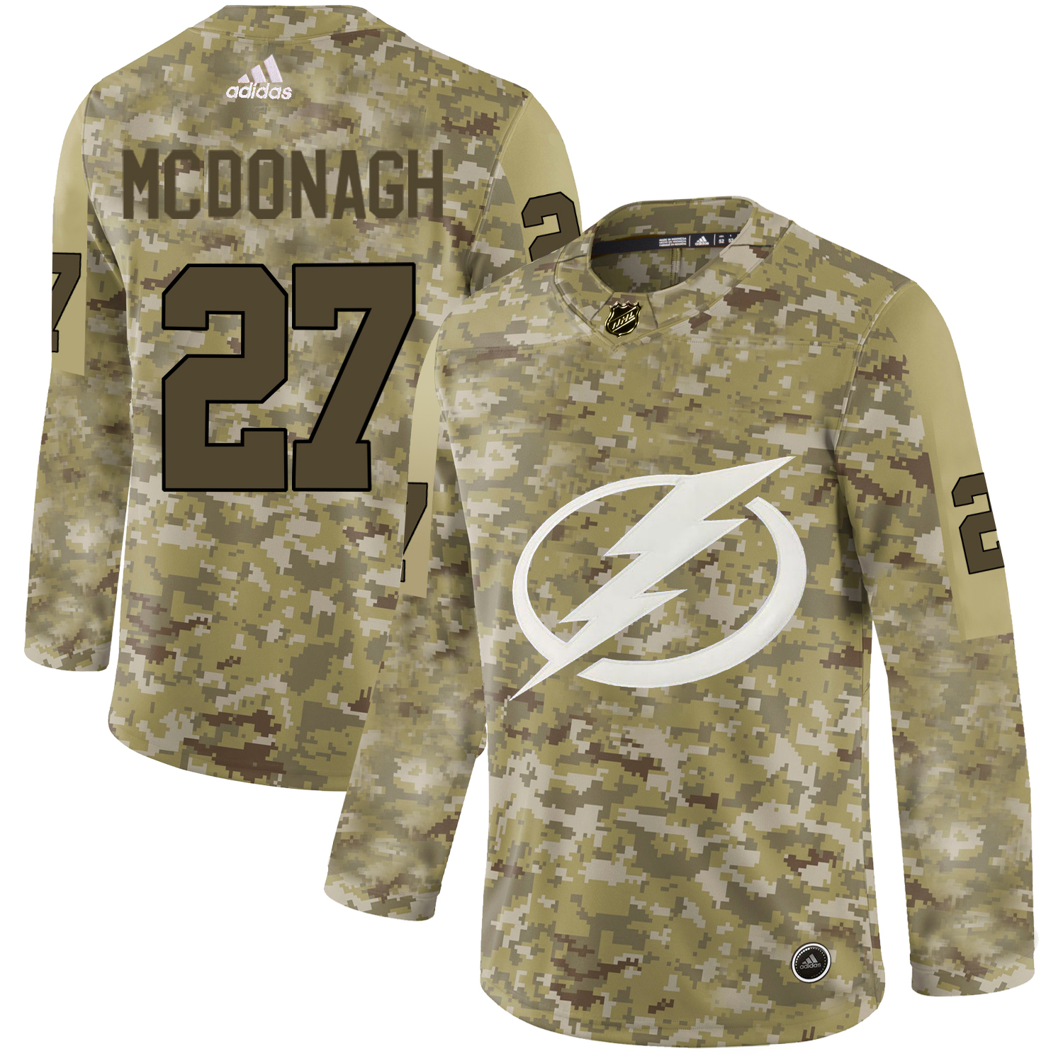 Adidas Lightning #27 Ryan McDonagh Camo Authentic Stitched NHL Jersey Adidas Lightning #27 Ryan McDonagh Camo Authentic Stitched NHL Jersey