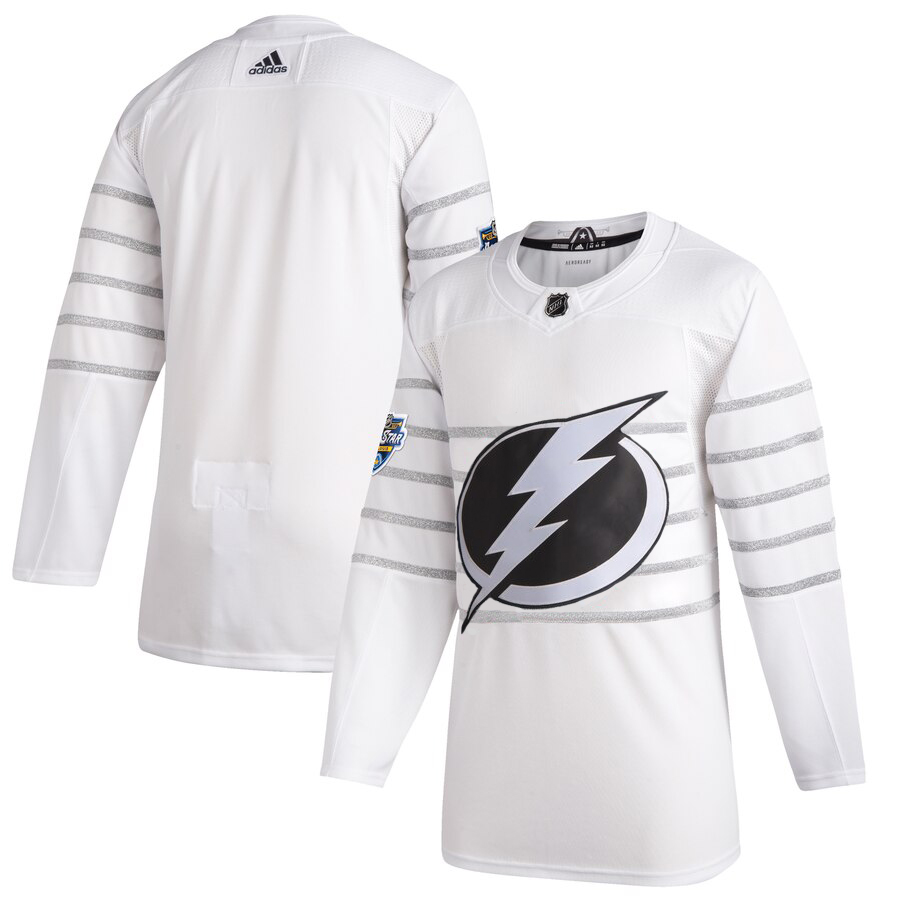 Men's Tampa Bay Lightning Adidas White 2020 NHL All-Star Game Authentic Jersey Men's Tampa Bay Lightning Adidas White 2020 NHL All-Star Game Authentic Jersey