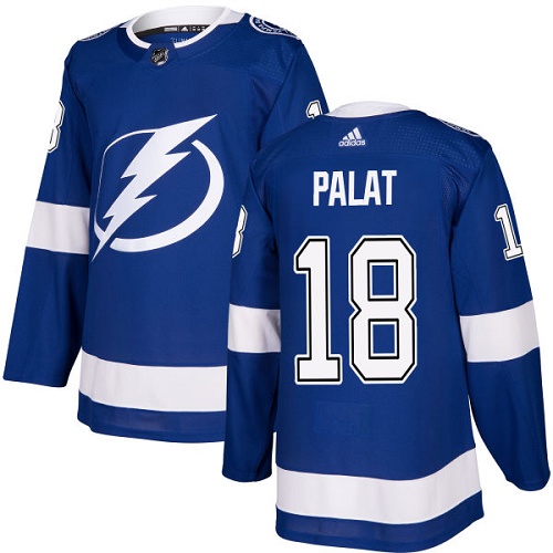 Adidas Lightning #18 Ondrej Palat Blue Home Authentic Stitched NHL Jersey Adidas Lightning #18 Ondrej Palat Blue Home Authentic Stitched NHL Jersey