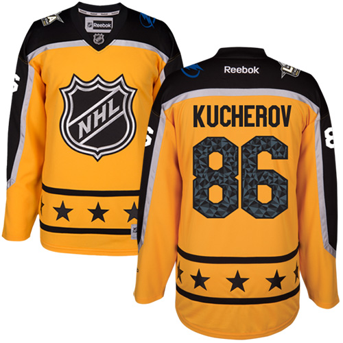 Lightning #86 Nikita Kucherov Yellow 2017 All-Star Atlantic Division Stitched NHL Jersey Lightning #86 Nikita Kucherov Yellow 2017 All-Star Atlantic Division Stitched NHL Jersey