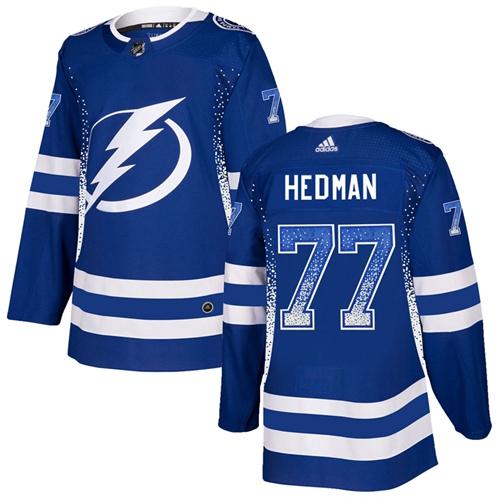 Adidas Lightning #77 Victor Hedman Blue Home Authentic Drift Fashion Stitched NHL Jersey Adidas Lightning #77 Victor Hedman Blue Home Authentic Drift Fashion Stitched NHL Jersey