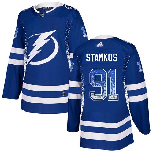 Adidas Lightning #91 Steven Stamkos Blue Home Authentic Drift Fashion Stitched NHL Jersey Adidas Lightning #91 Steven Stamkos Blue Home Authentic Drift Fashion Stitched NHL Jersey