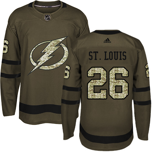 Adidas Lightning #26 Martin St. Louis Green Salute to Service Stitched NHL Jersey Adidas Lightning #26 Martin St. Louis Green Salute to Service Stitched NHL Jersey
