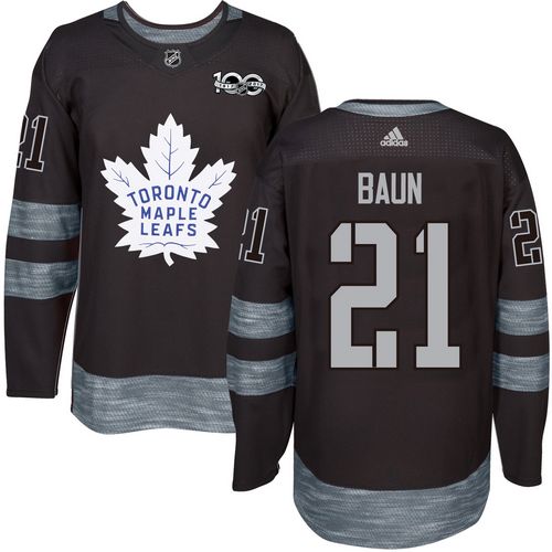 Adidas Maple Leafs #21 Bobby Baun Black 1917-2017 100th Anniversary Stitched NHL Jersey Adidas Maple Leafs #21 Bobby Baun Black 1917-2017 100th Anniversary Stitched NHL Jersey