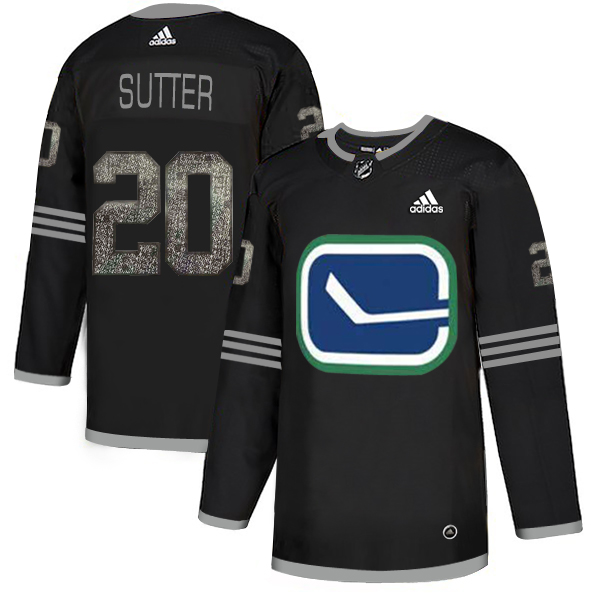Adidas Canucks #20 Brandon Sutter Black_1 Authentic Classic Stitched NHL Jersey Adidas Canucks #20 Brandon Sutter Black_1 Authentic Classic Stitched NHL Jersey