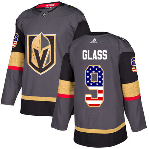 Adidas Golden Knights #9 Cody Glass Grey Home Authentic USA Flag Stitched NHL Jersey Adidas Golden Knights #9 Cody Glass Grey Home Authentic USA Flag Stitched NHL Jersey