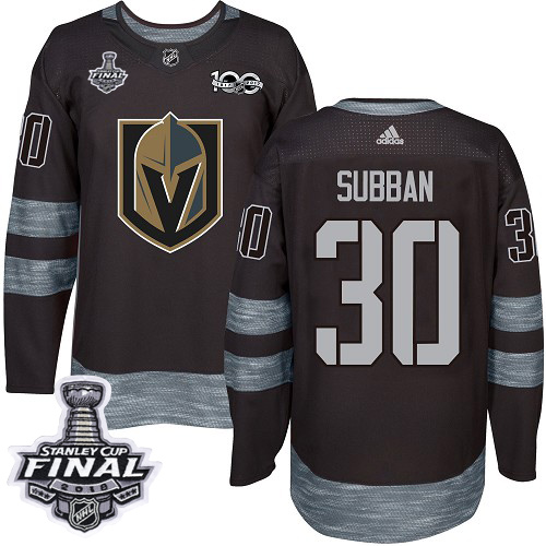 Adidas Golden Knights #30 Malcolm Subban Black 1917-2017 100th Anniversary 2018 Stanley Cup Final Stitched NHL Jersey Adidas Golden Knights #30 Malcolm Subban Black 1917-2017 100th Anniversary 2018 Stanley Cup Final Stitched NHL Jersey